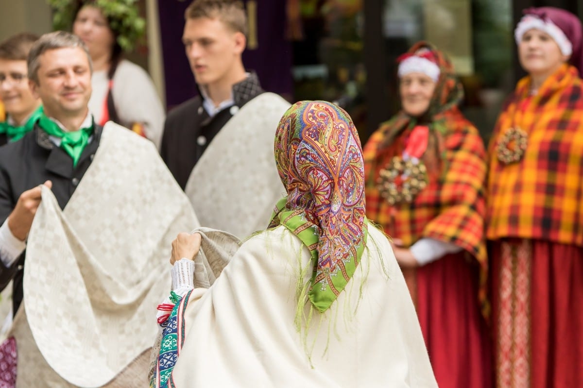 Izstādes "Mūsu mantojums atklāšana" / Opening of Latvian folk costume exhibition "Heritage"