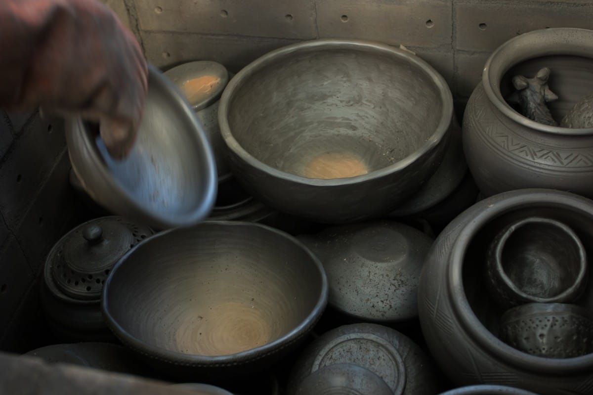 Reducētās keramikas cepļa atvēršana festivālā "Baltica 2015" / Opening of the reduced ceramics kiln