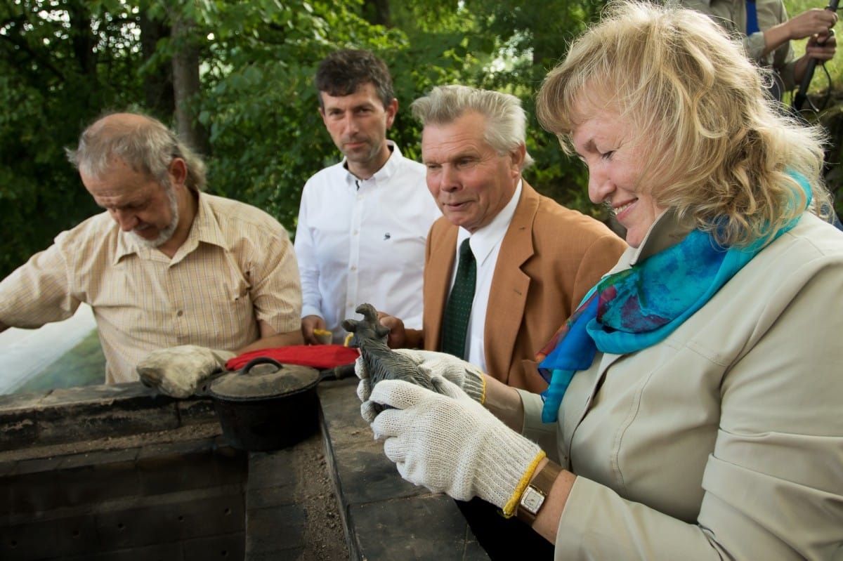 Reducētās keramikas cepļa atvēršana festivālā "Baltica 2015" / Opening of the reduced ceramics kiln