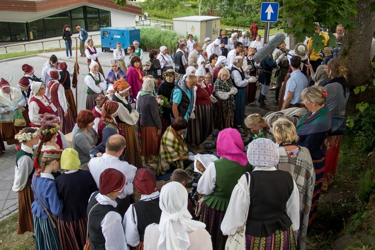 Reducētās keramikas cepļa atvēršana festivālā "Baltica 2015" / Opening of the reduced ceramics kiln