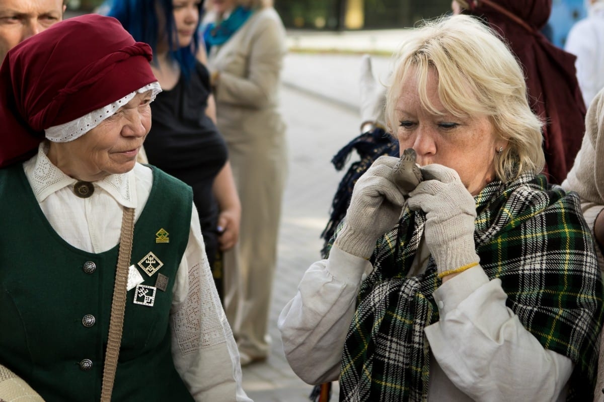 Reducētās keramikas cepļa atvēršana festivālā "Baltica 2015" / Opening of the reduced ceramics kiln