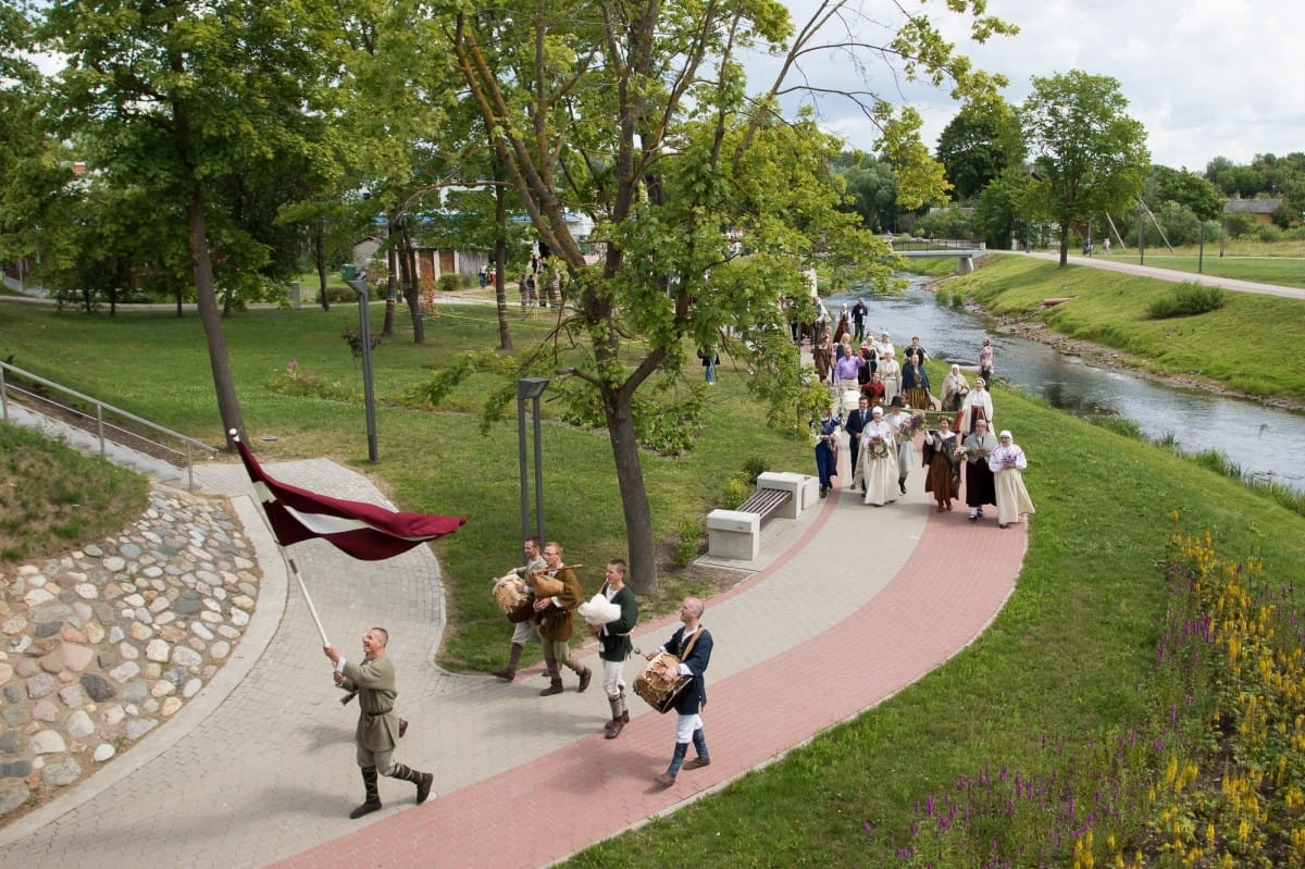 "Baltica 2015" gājiens Rēzeknē / "Baltica 2015" participants' procession