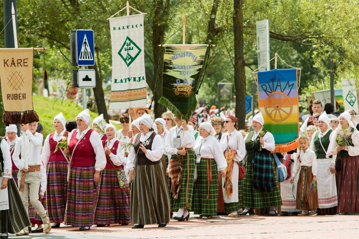 "Baltica 2015" gājiens Rēzeknē / "Baltica 2015" participants' procession