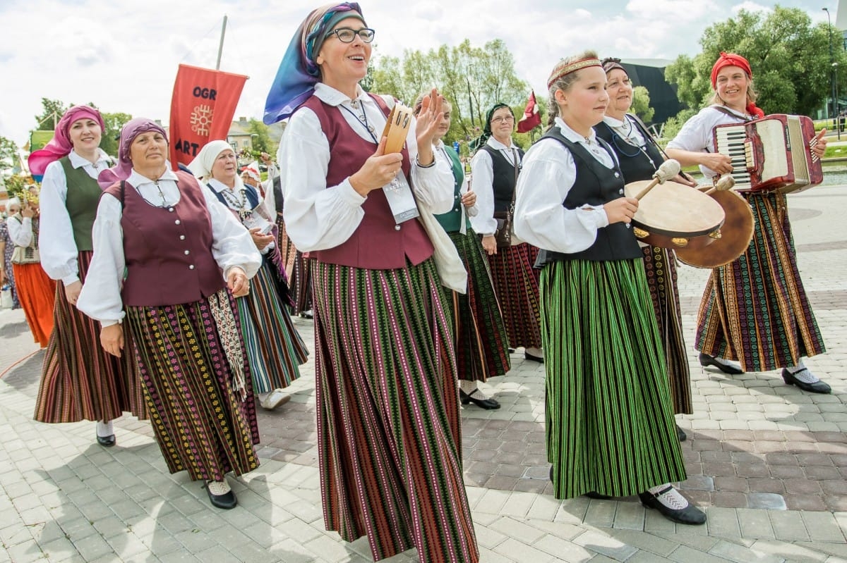 "Baltica 2015" gājiens Rēzeknē / "Baltica 2015" participants' procession