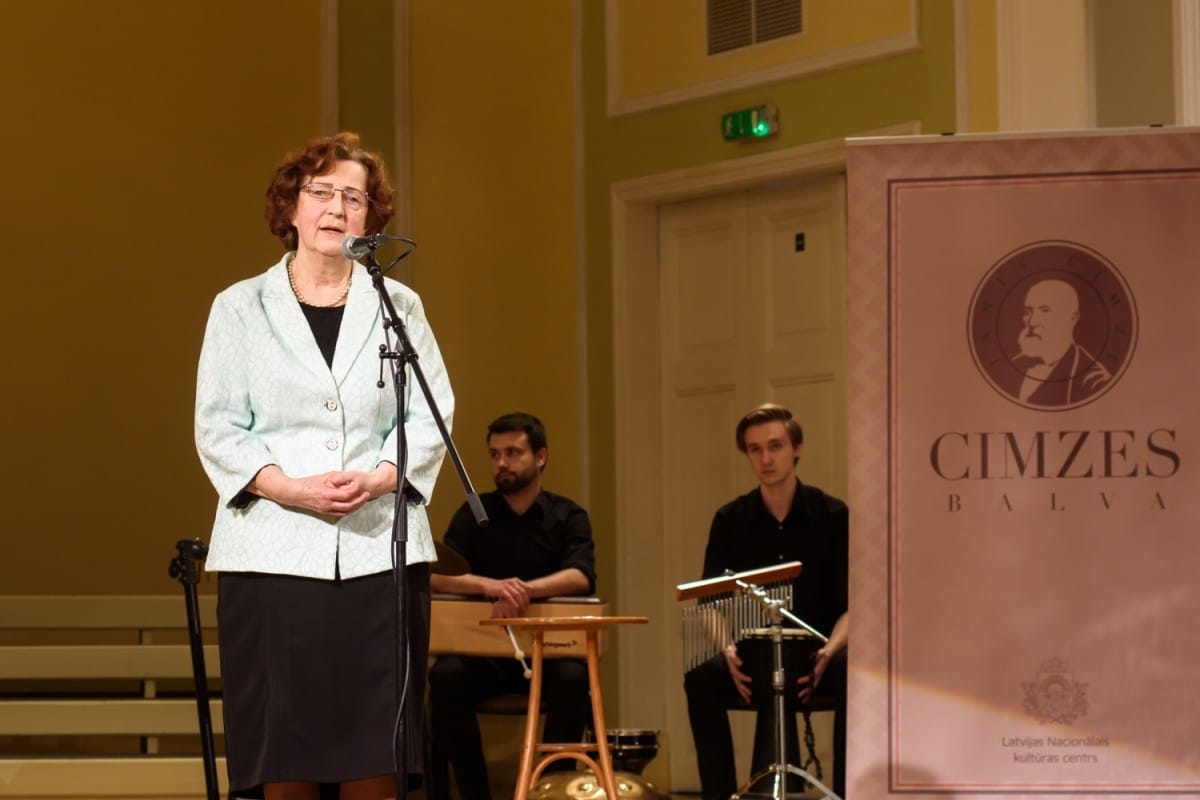Kultūras ministrijas apbalvojuma un Cimzes balvas pasniegšanas ceremonija
