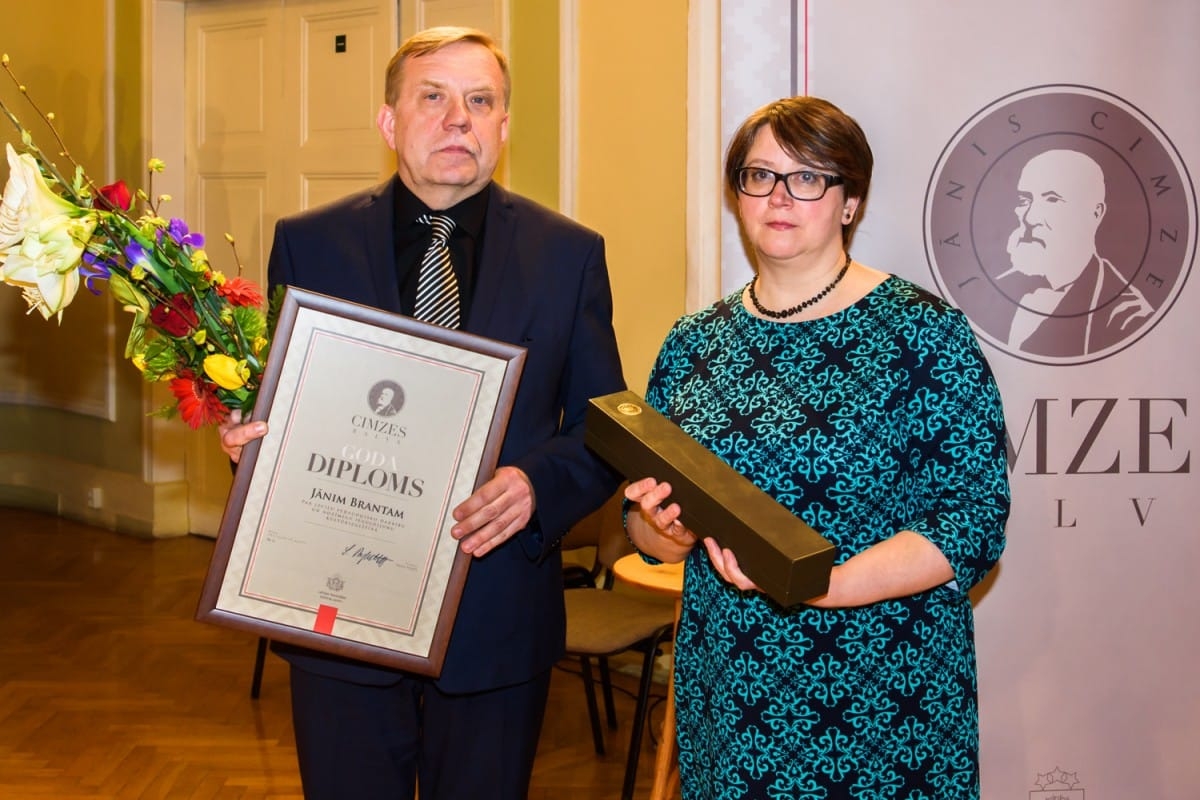 Kultūras ministrijas apbalvojuma un Cimzes balvas pasniegšanas ceremonija