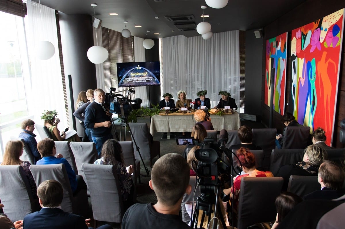 Preses konference par Swedbank atbalstu Dziesmu un deju svētku kustībai