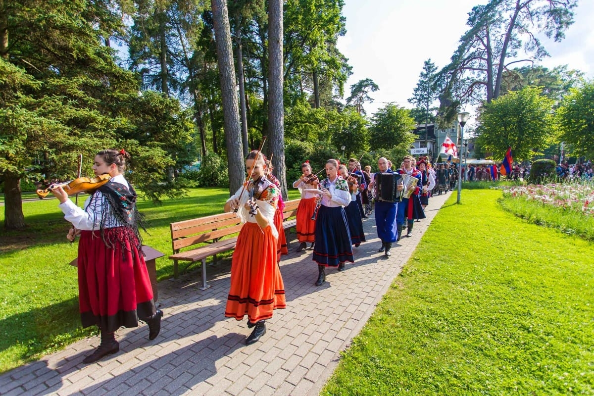 VIII Starptautiskā tautas deju festivāla "Sudmaliņas" atklāšanas diena