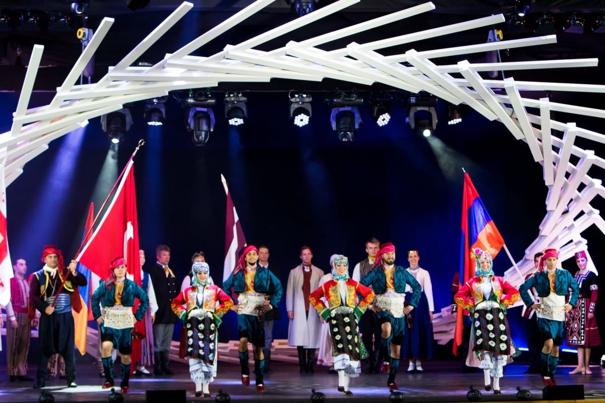 VIII Starptautiskā tautas deju festivāla "Sudmaliņas" atklāšanas diena