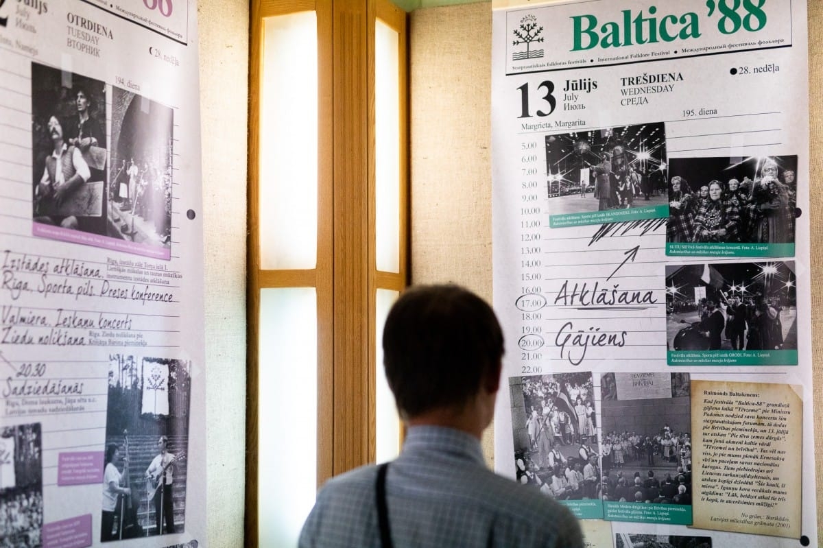 Izstādes "Astoņas baltas dienas - BALTICA Latvijā kopš 1988.gada" atklāšana Starptautiskais folkloras festivāls BALTICA 2018