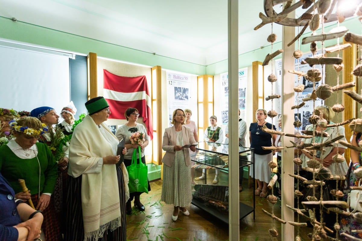 Izstādes "Astoņas baltas dienas - BALTICA Latvijā kopš 1988.gada" atklāšana Starptautiskais folkloras festivāls BALTICA 2018