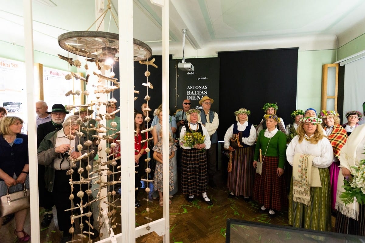 Izstādes "Astoņas baltas dienas - BALTICA Latvijā kopš 1988.gada" atklāšana Starptautiskais folkloras festivāls BALTICA 2018