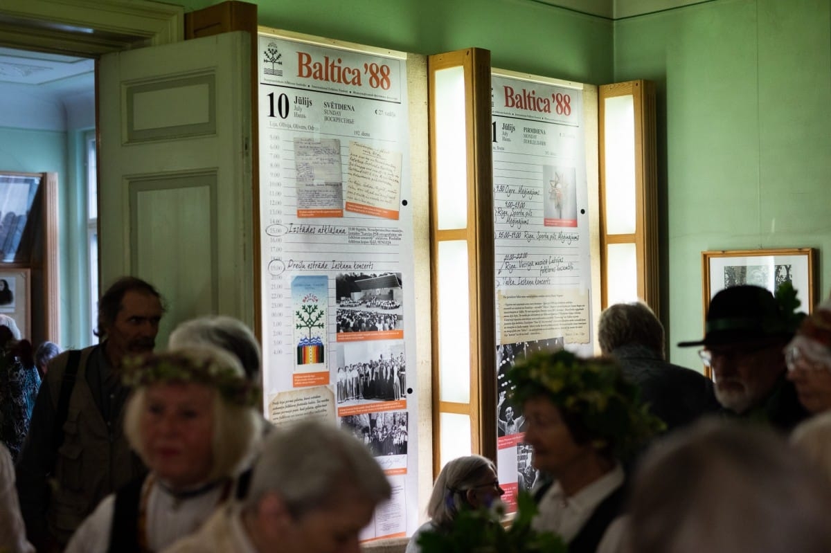 Izstādes "Astoņas baltas dienas - BALTICA Latvijā kopš 1988.gada" atklāšana Starptautiskais folkloras festivāls BALTICA 2018