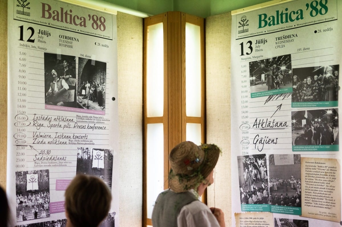 Izstādes "Astoņas baltas dienas - BALTICA Latvijā kopš 1988.gada" atklāšana Starptautiskais folkloras festivāls BALTICA 2018