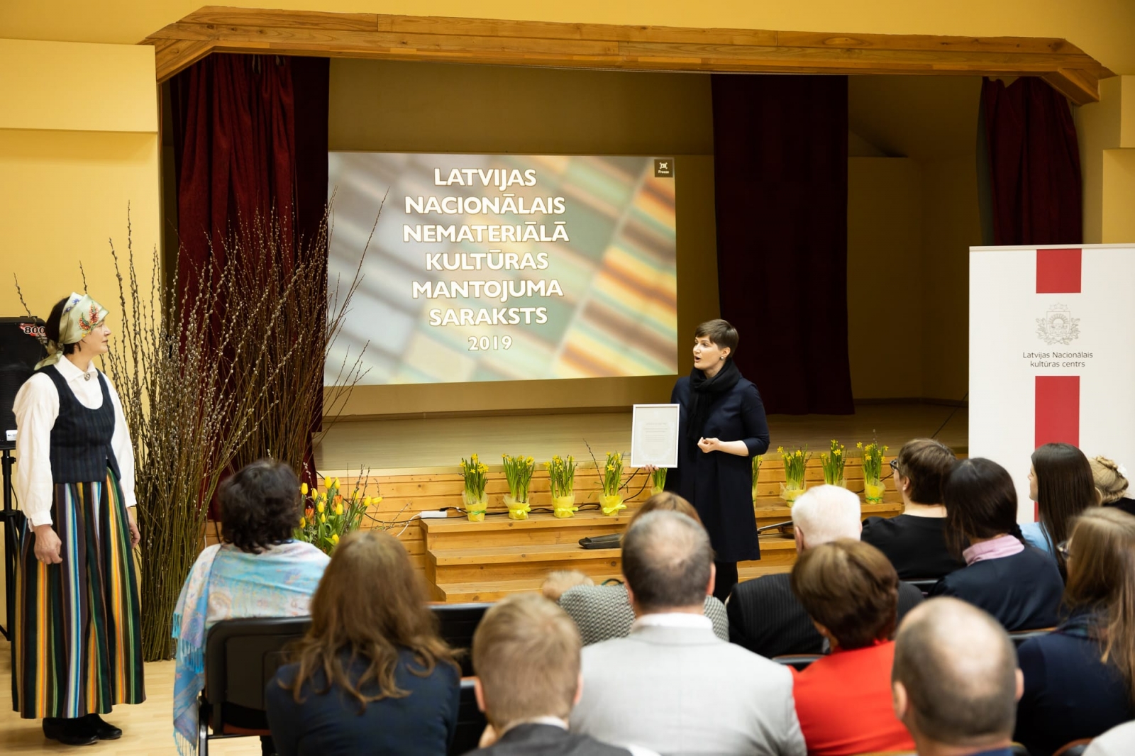 Apliecinājumu par vērtību iekļaušanu Latvijas Nacionālā nemateriālā kultūras mantojuma sarakstā pasniegšanas pasākums 2019