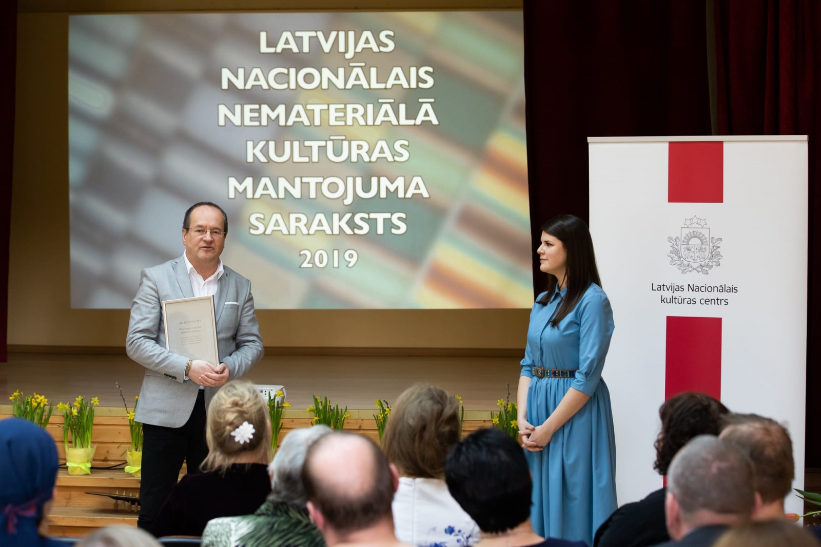 Apliecinājumu par vērtību iekļaušanu Latvijas Nacionālā nemateriālā kultūras mantojuma sarakstā pasniegšanas pasākums 2019