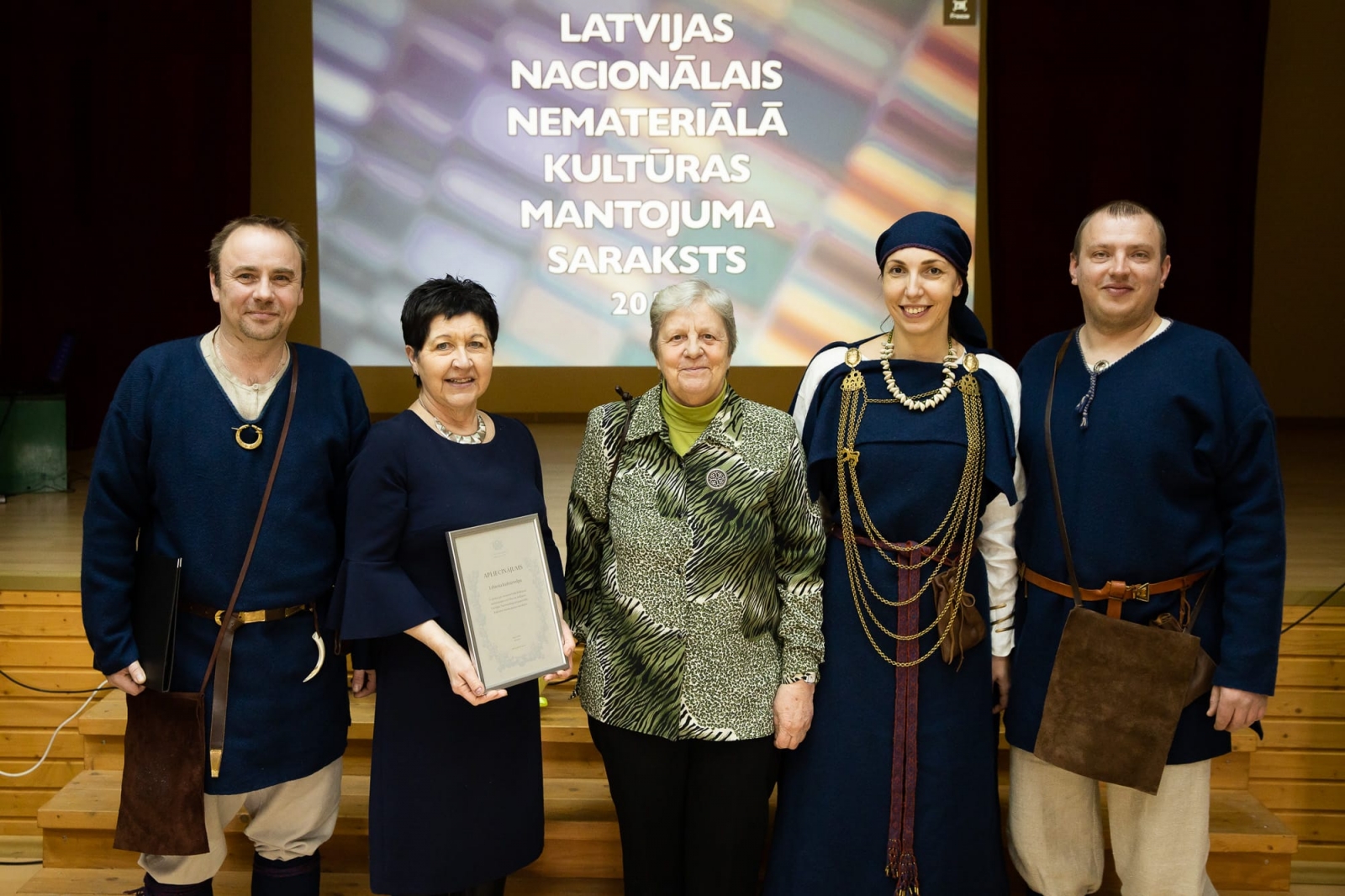 Apliecinājumu par vērtību iekļaušanu Latvijas Nacionālā nemateriālā kultūras mantojuma sarakstā pasniegšanas pasākums 2019