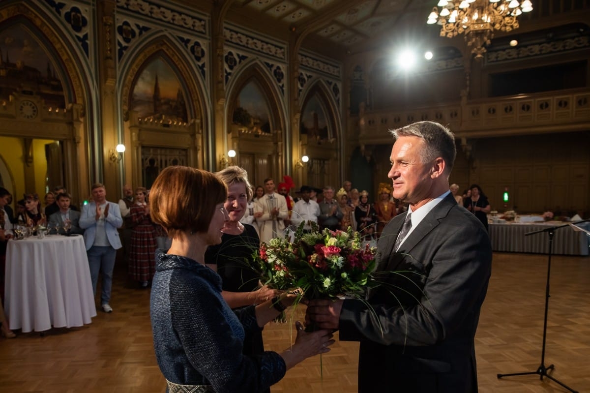Kultūras ministrijas un Latvijas Nacionālā kultūras centra rīkota pieņemšana par godu IX Starptautiskajam tautas deju festivāla
