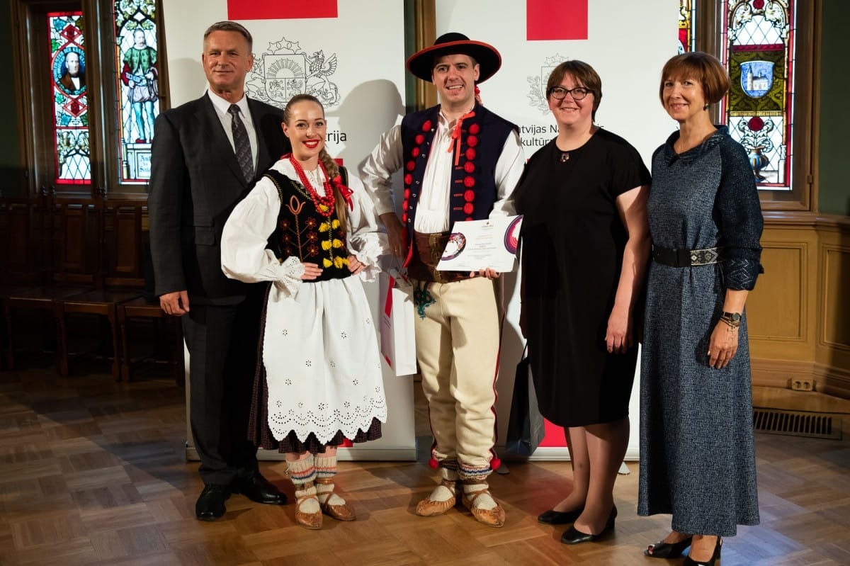 Kultūras ministrijas un Latvijas Nacionālā kultūras centra rīkota pieņemšana par godu IX Starptautiskajam tautas deju festivāla