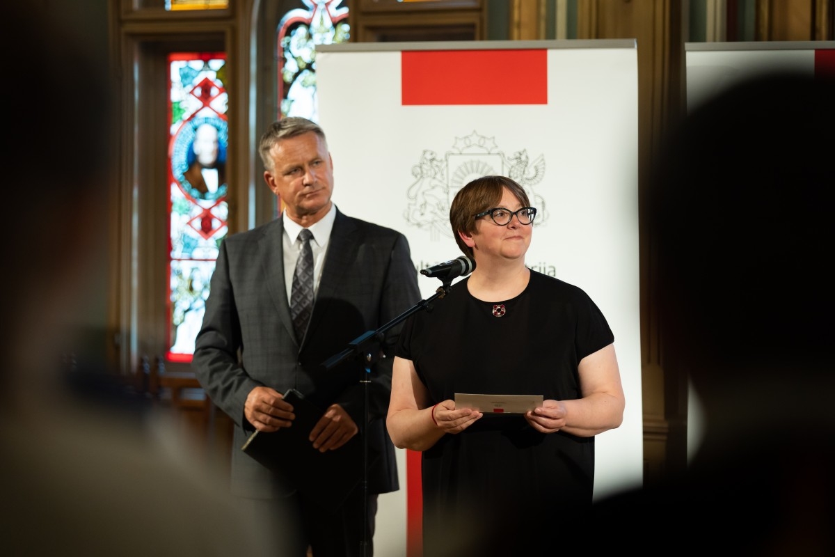Kultūras ministrijas un Latvijas Nacionālā kultūras centra rīkota pieņemšana par godu IX Starptautiskajam tautas deju festivāla