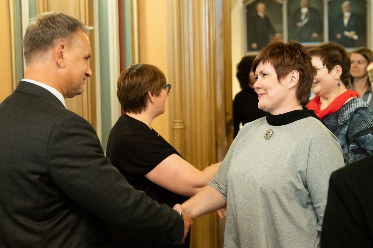 Kultūras ministrijas un Latvijas Nacionālā kultūras centra rīkota pieņemšana par godu IX Starptautiskajam tautas deju festivāla