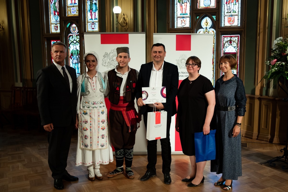 Kultūras ministrijas un Latvijas Nacionālā kultūras centra rīkota pieņemšana par godu IX Starptautiskajam tautas deju festivāla