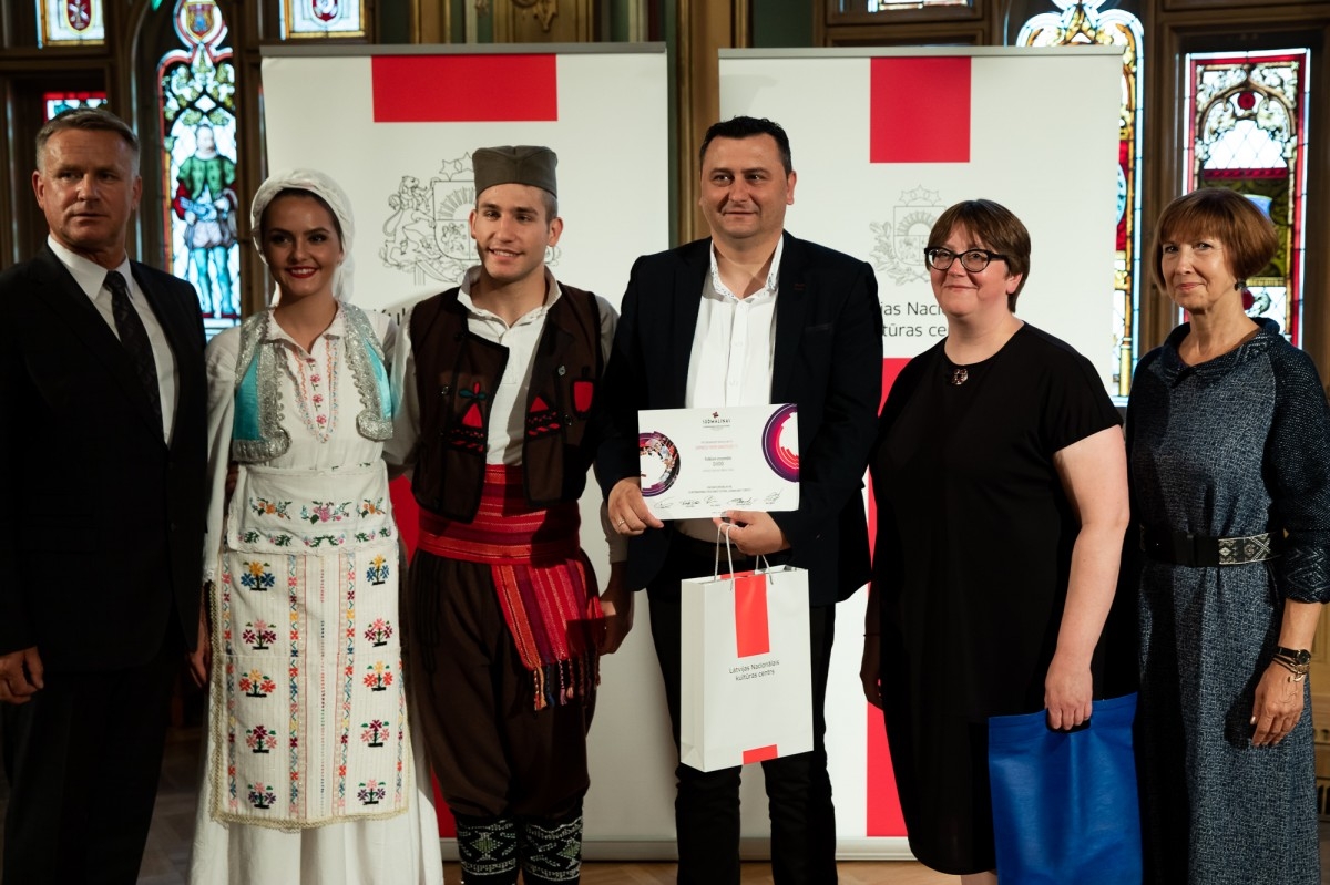 Kultūras ministrijas un Latvijas Nacionālā kultūras centra rīkota pieņemšana par godu IX Starptautiskajam tautas deju festivāla
