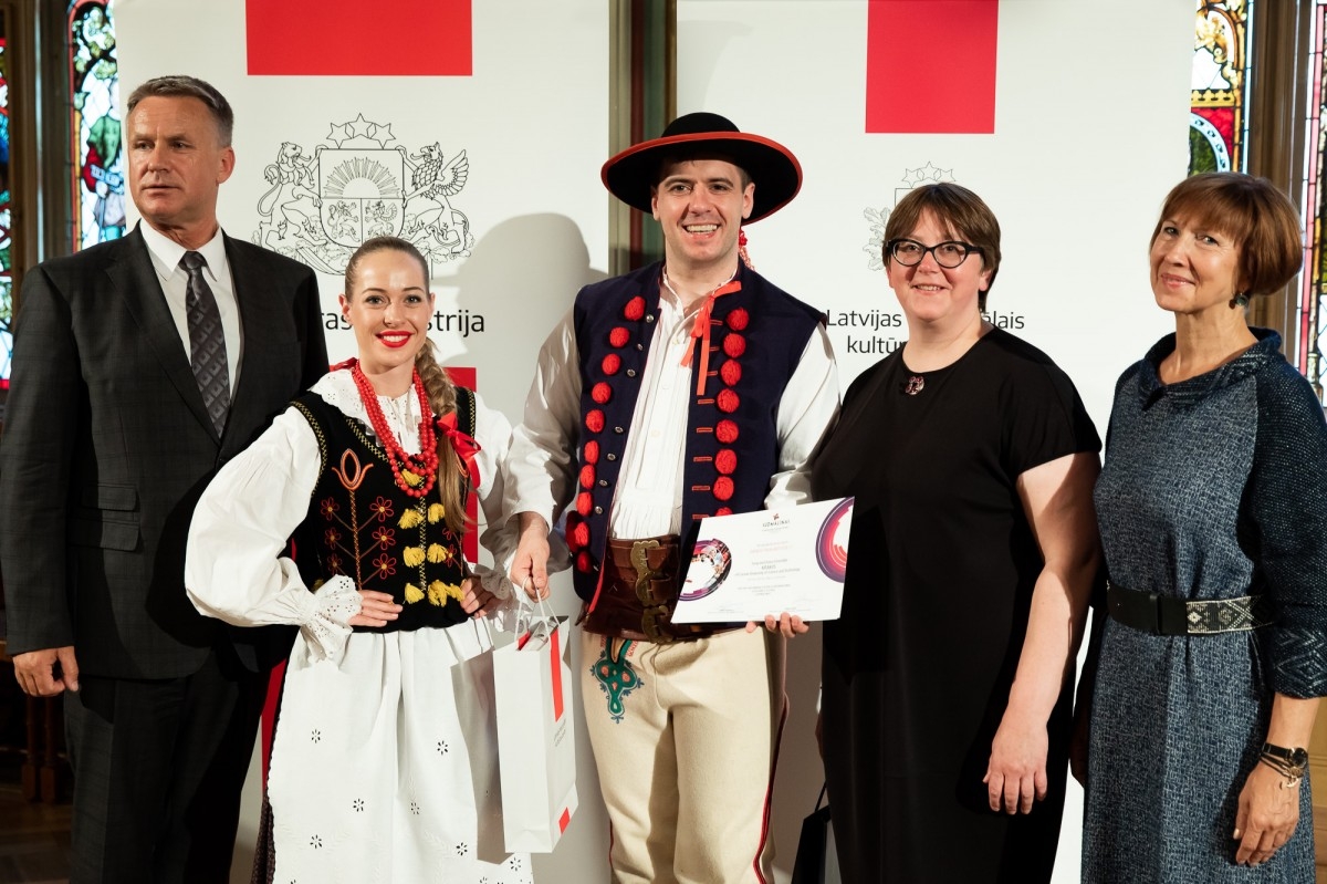 Kultūras ministrijas un Latvijas Nacionālā kultūras centra rīkota pieņemšana par godu IX Starptautiskajam tautas deju festivāla