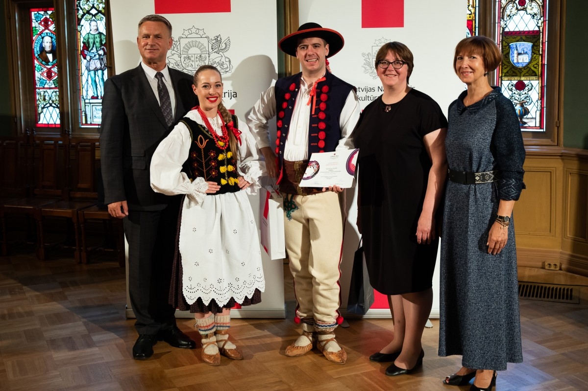 Kultūras ministrijas un Latvijas Nacionālā kultūras centra rīkota pieņemšana par godu IX Starptautiskajam tautas deju festivāla