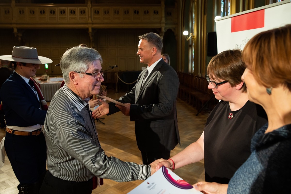 Kultūras ministrijas un Latvijas Nacionālā kultūras centra rīkota pieņemšana par godu IX Starptautiskajam tautas deju festivāla