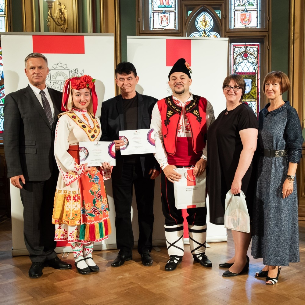 Kultūras ministrijas un Latvijas Nacionālā kultūras centra rīkota pieņemšana par godu IX Starptautiskajam tautas deju festivāla