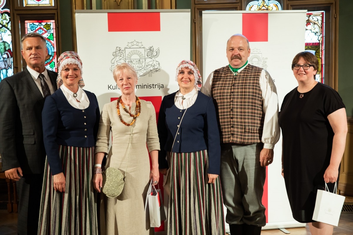 Kultūras ministrijas un Latvijas Nacionālā kultūras centra rīkota pieņemšana par godu IX Starptautiskajam tautas deju festivāla
