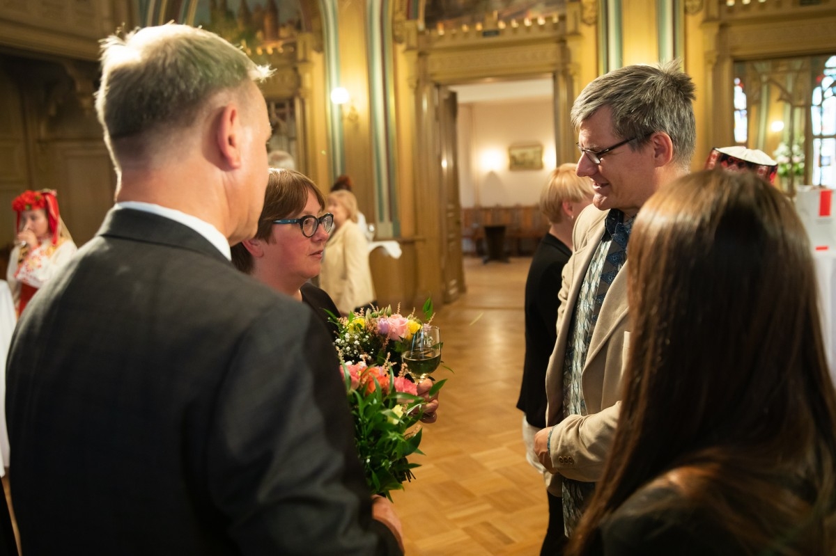 Kultūras ministrijas un Latvijas Nacionālā kultūras centra rīkota pieņemšana par godu IX Starptautiskajam tautas deju festivāla