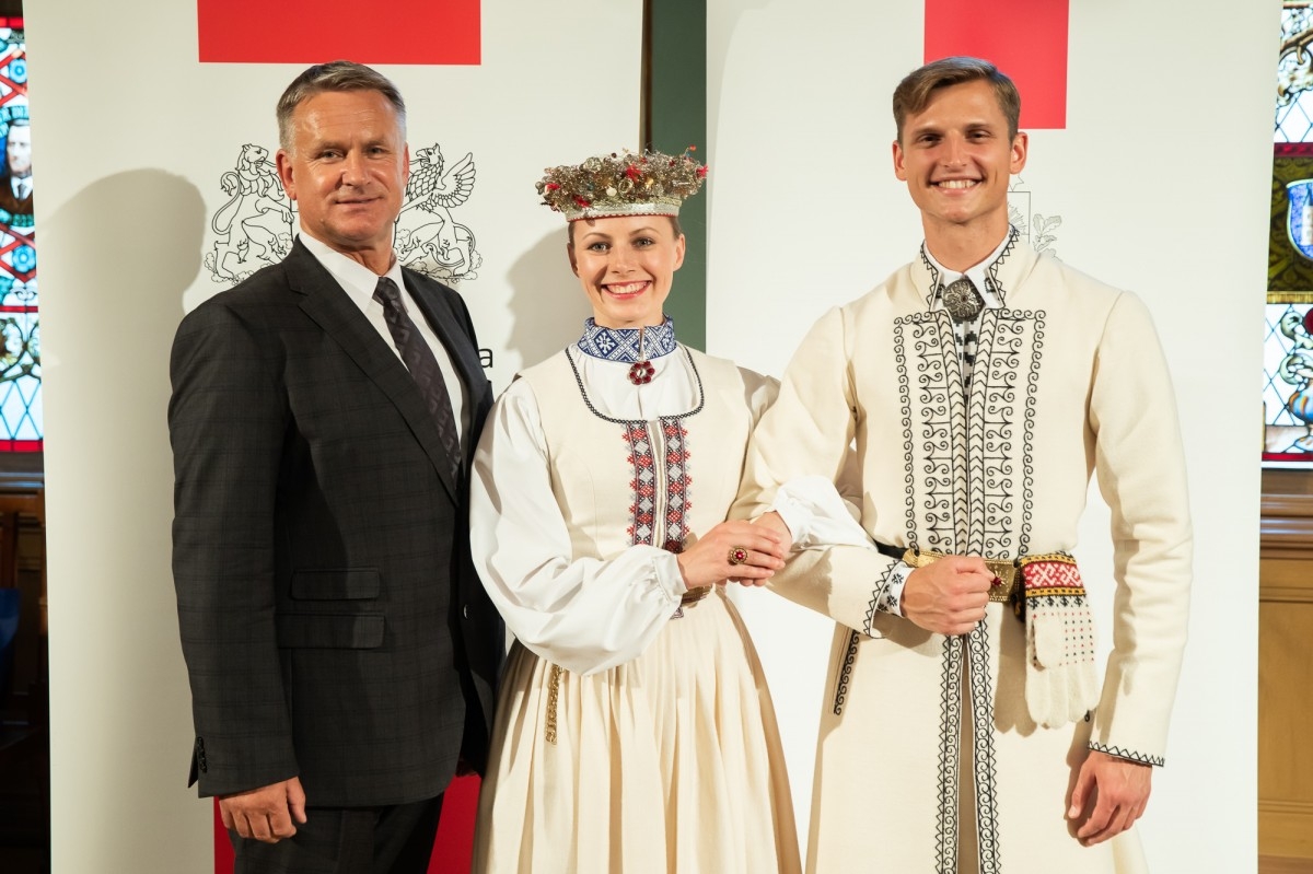 Kultūras ministrijas un Latvijas Nacionālā kultūras centra rīkota pieņemšana par godu IX Starptautiskajam tautas deju festivāla