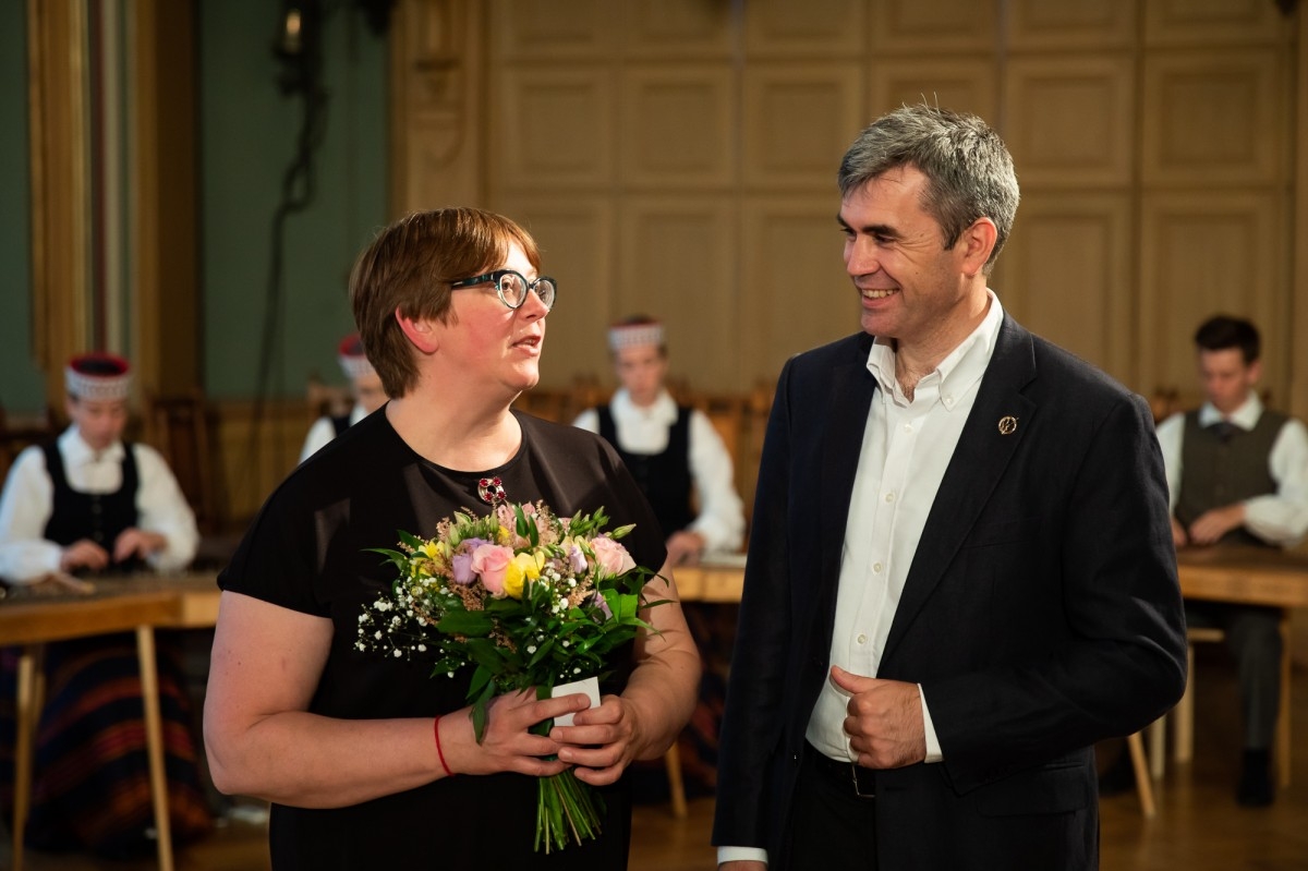 Kultūras ministrijas un Latvijas Nacionālā kultūras centra rīkota pieņemšana par godu IX Starptautiskajam tautas deju festivāla