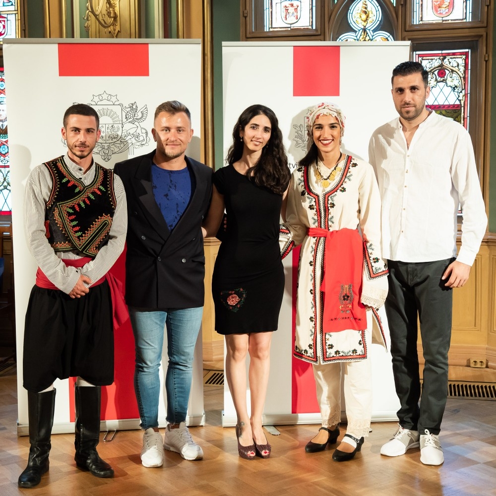 Kultūras ministrijas un Latvijas Nacionālā kultūras centra rīkota pieņemšana par godu IX Starptautiskajam tautas deju festivāla