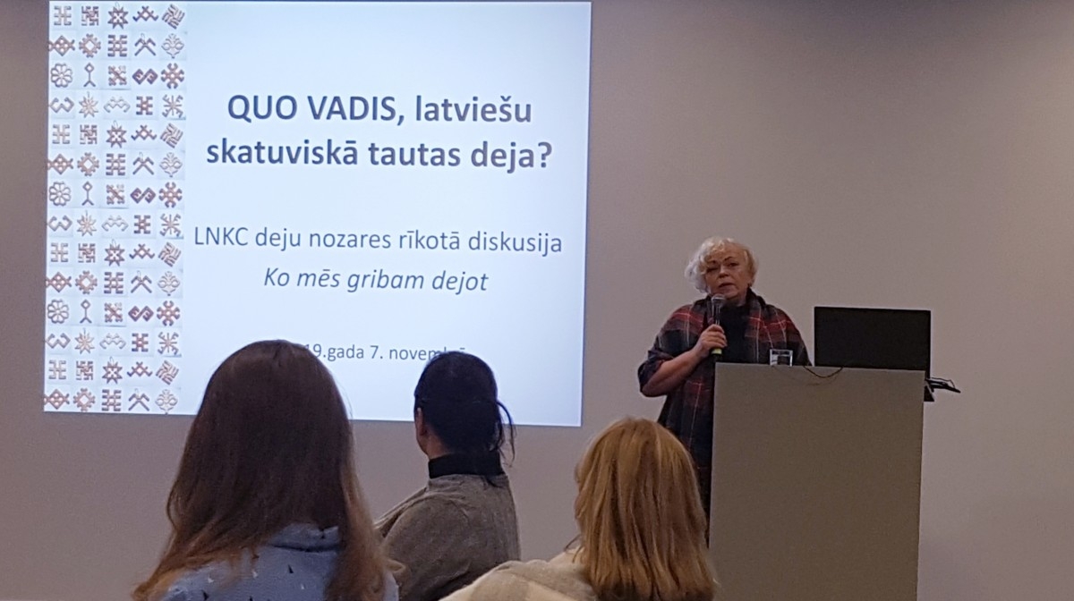 Deju nozares diskusija "Ko mēs gribam dejot" 07.11.2019.