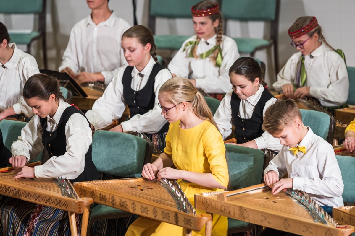 Rietumlatvijas koklētāju ansambļu koncerts 22.02.2020.