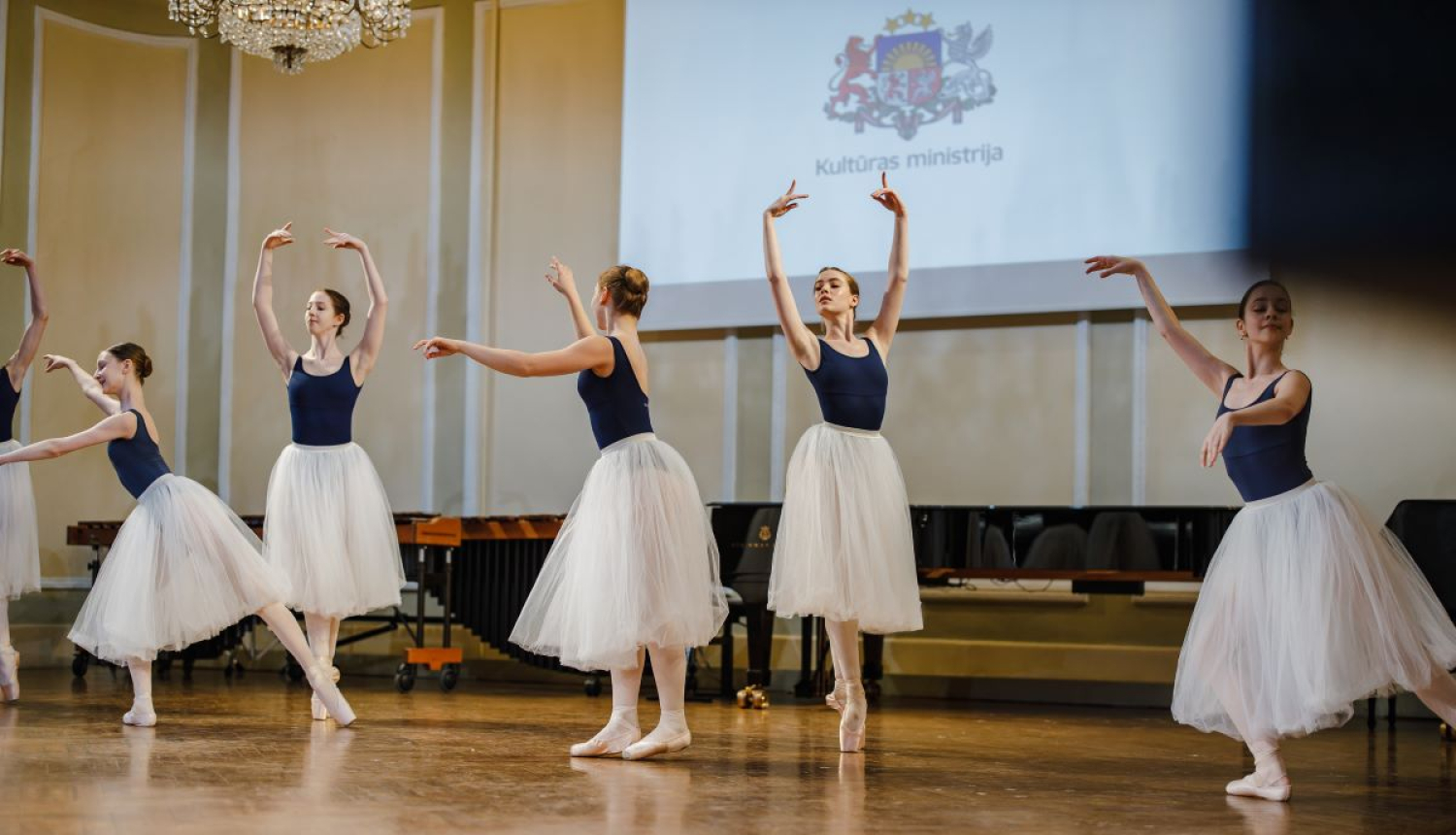 KM apbalvojuma ceremonijā 2024. gadā baleta skolas priekšnesums