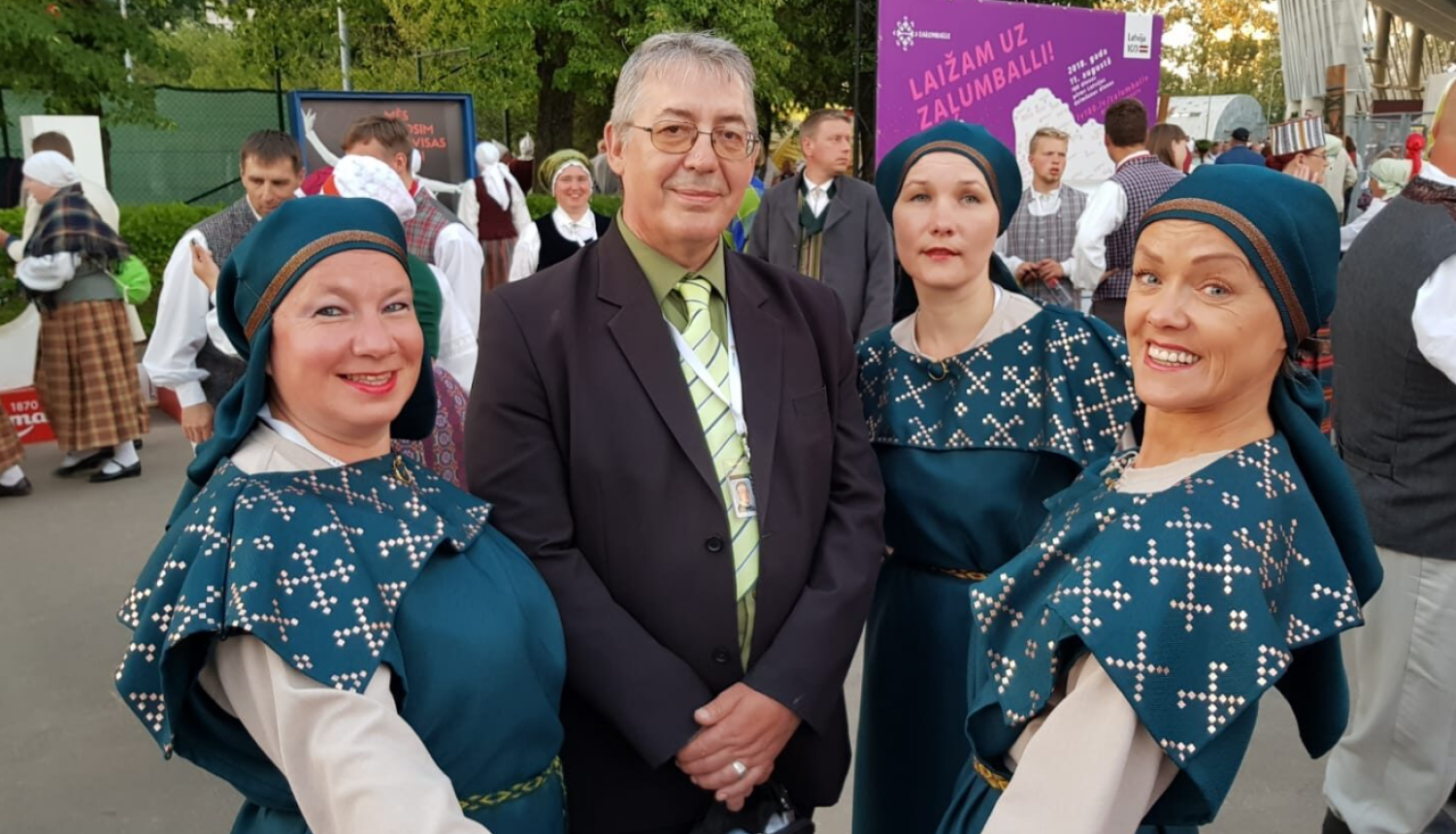 Deju svētku virsvadītājs Jānis Marcinkevičs