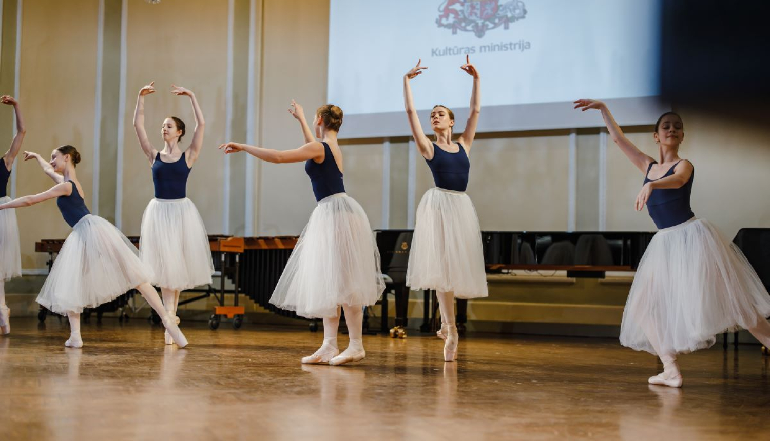 KM apbalvojuma ceremonijā 2024. gadā baleta skolas priekšnesums