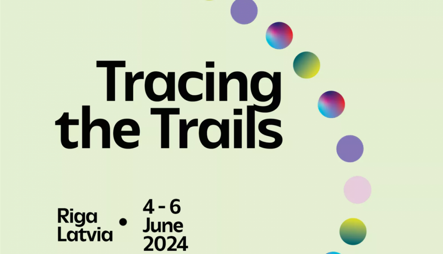 Vizuālis konferencei  Tracing the Trails